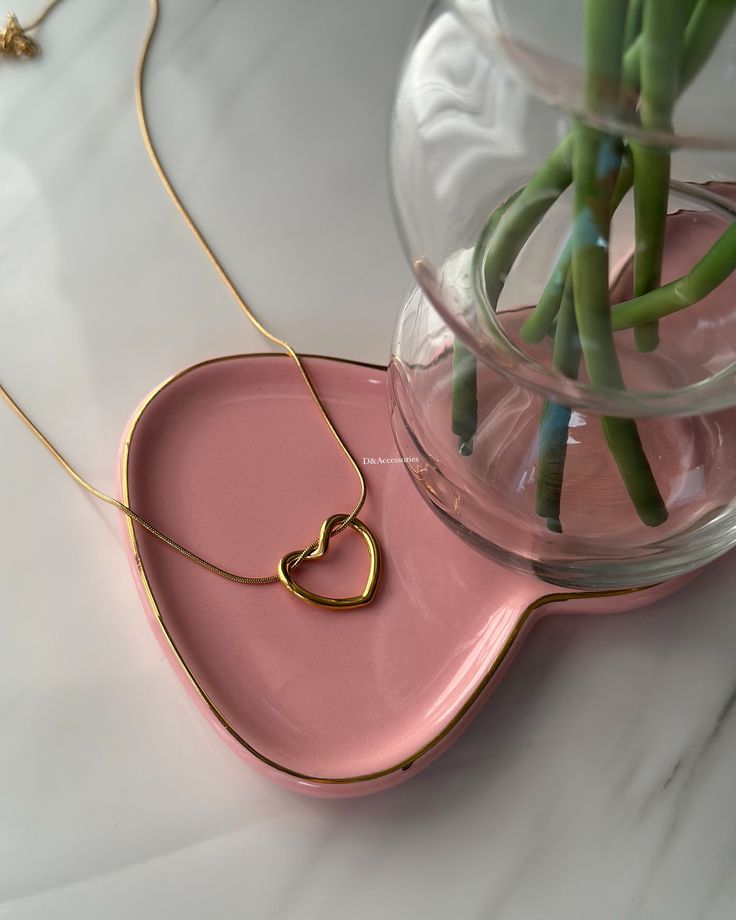 Mini Gold Heart Necklace