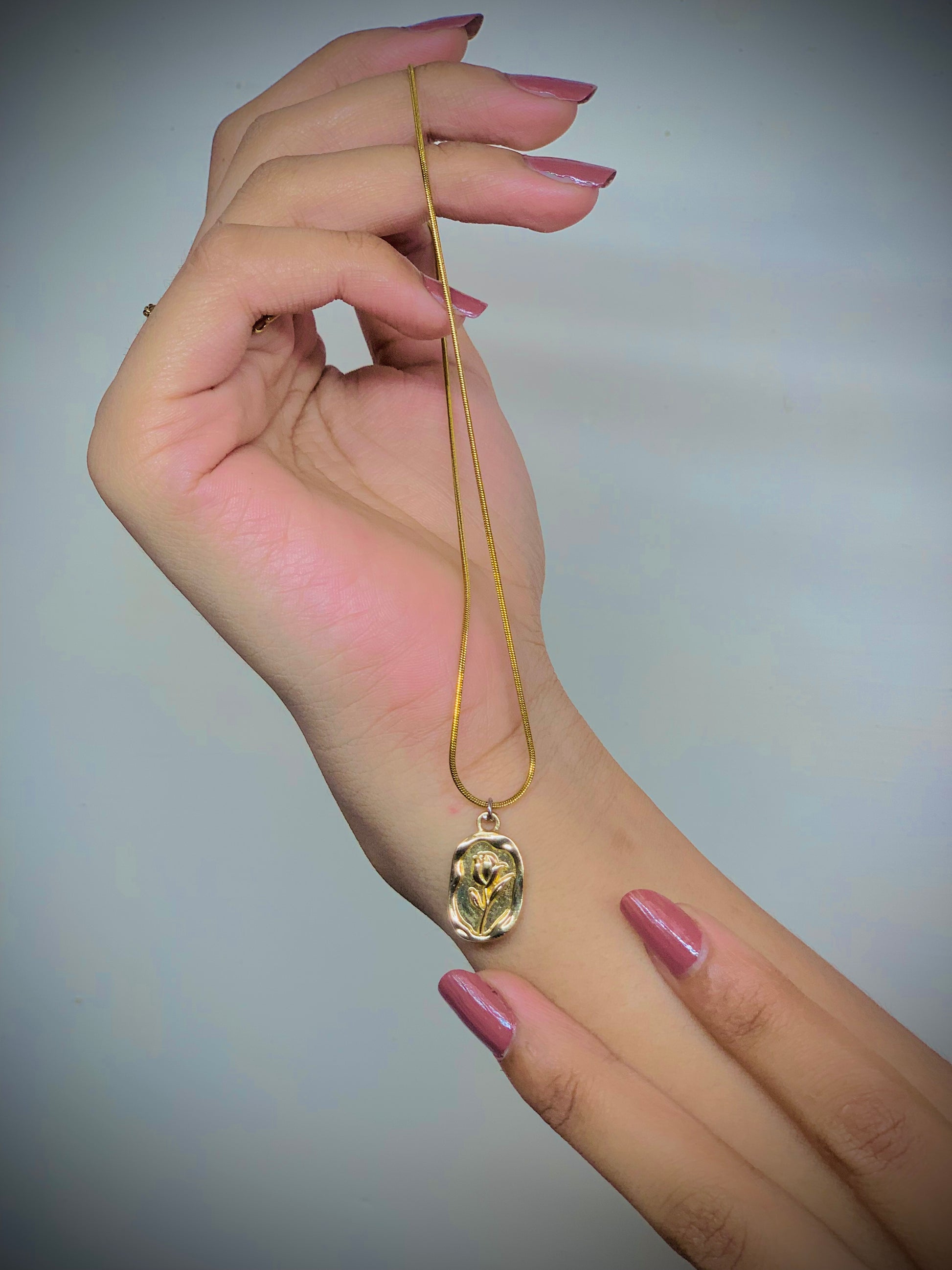 Rose flower Girls Pendant Chain