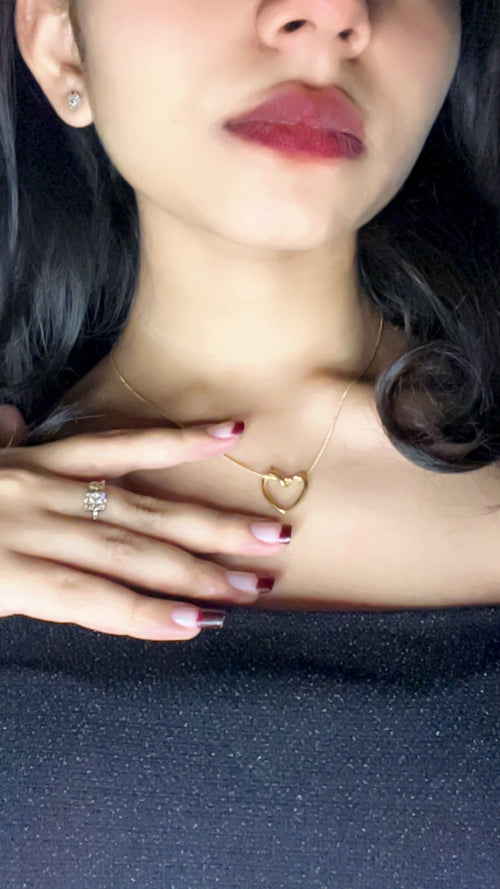 Mini Gold Heart Necklace