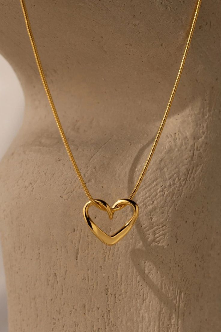 Mini Gold Heart Necklace