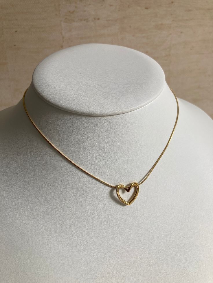 Mini Gold Heart Necklace